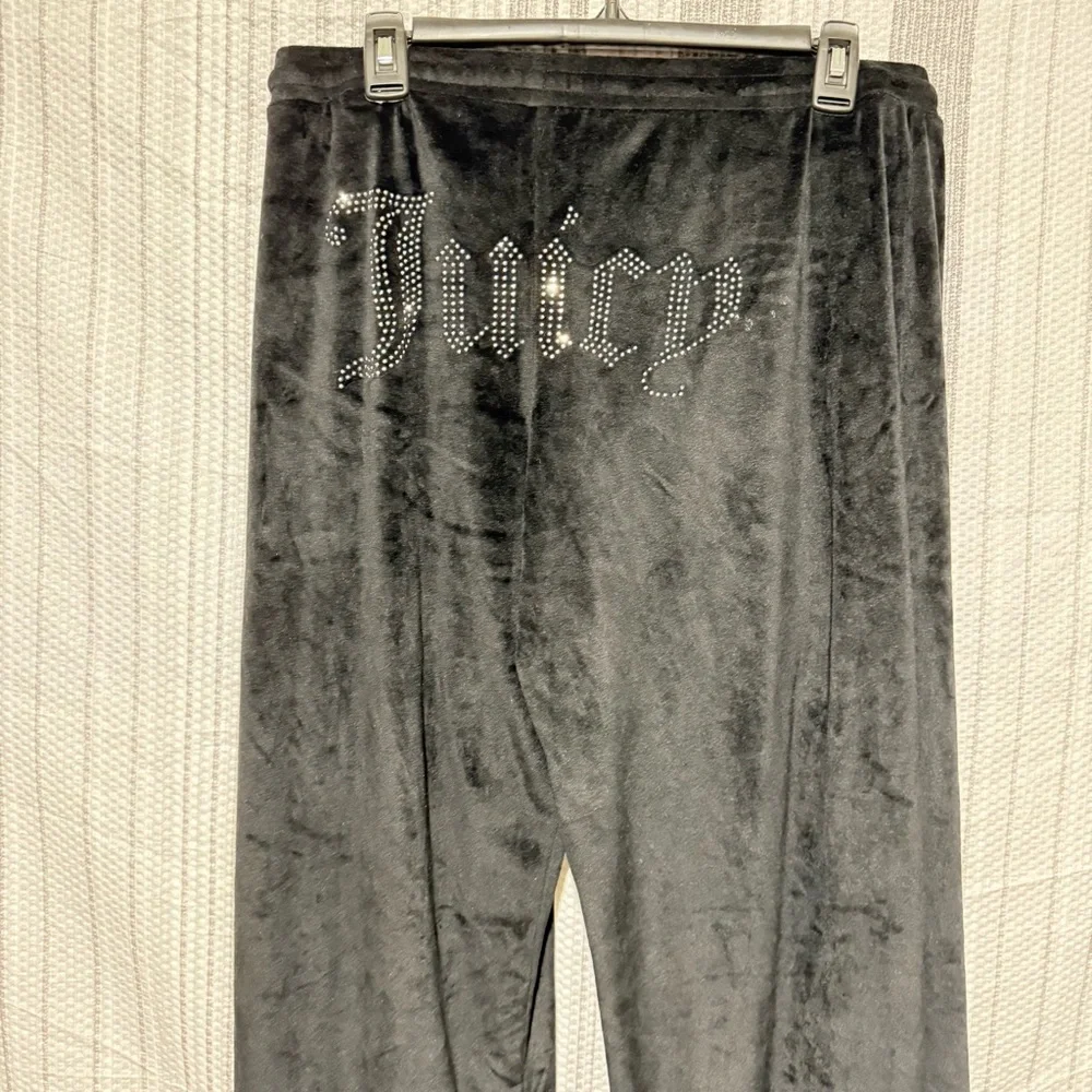 Juicy Couture Black Rhinestone Track Pants - Picture 5 of 8